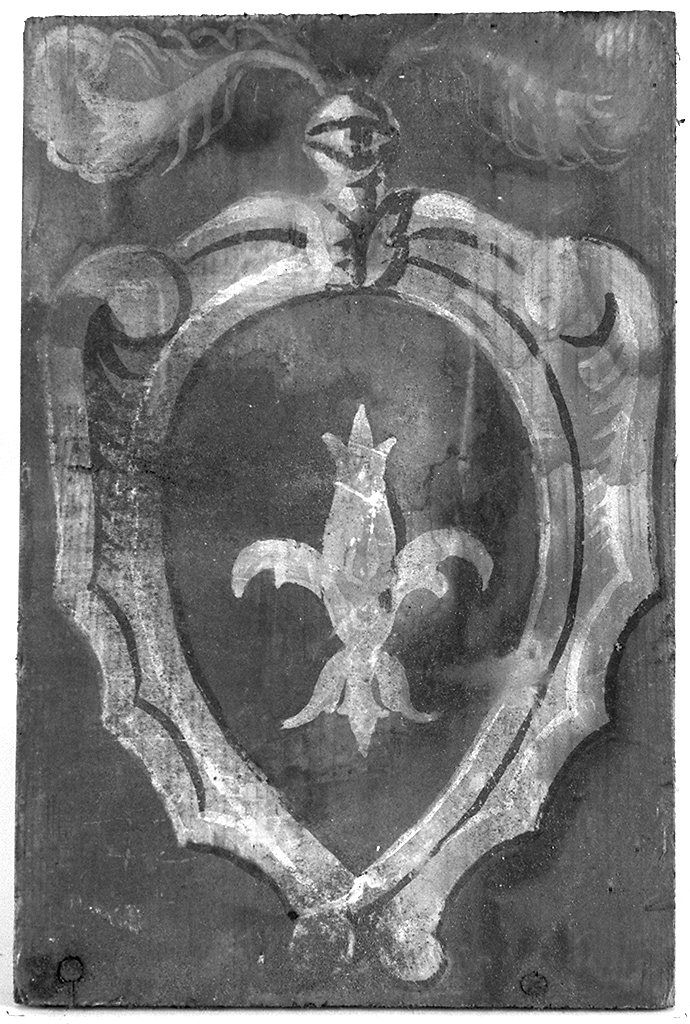 stemma gentilizio di Alessandro Mazzolli (dipinto, elemento d'insieme) - ambito senese (primo quarto sec. XX)