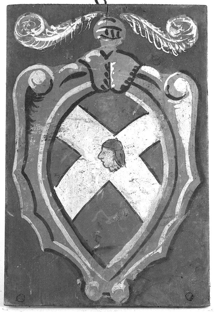 stemma gentilizio della famiglia Mecucci (dipinto) - ambito senese (primo quarto sec. XX)