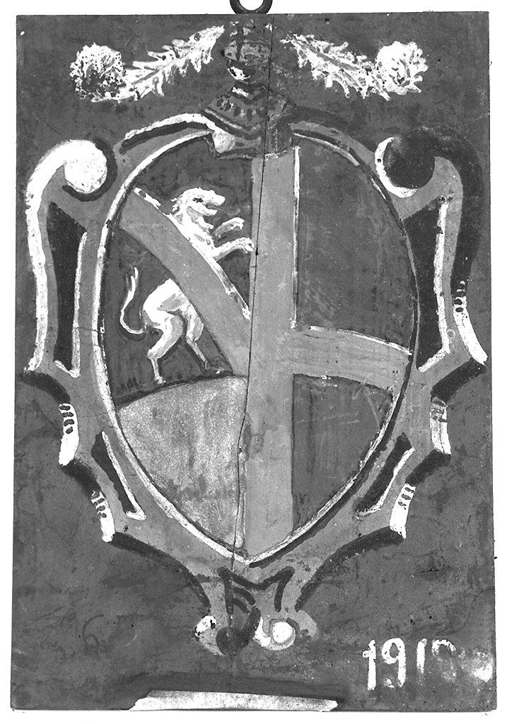 stemma gentilizio di Carlo Corsi (dipinto) - ambito senese (sec. XX)