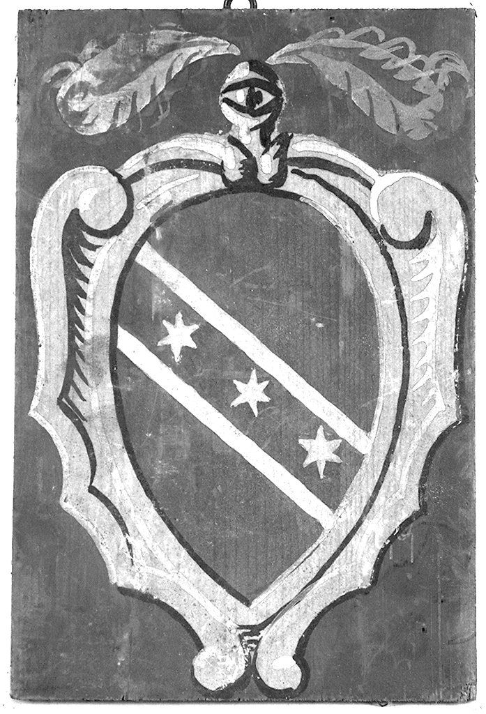 stemma gentilizio di Riccardo Luzzati (dipinto) - ambito senese (primo quarto sec. XX)