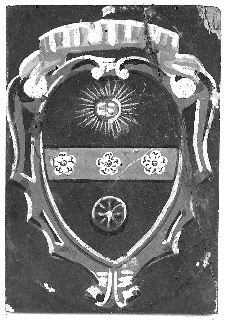 stemma gentilizio della famiglia Barabesi (dipinto, elemento d'insieme) - ambito senese (primo quarto sec. XX)