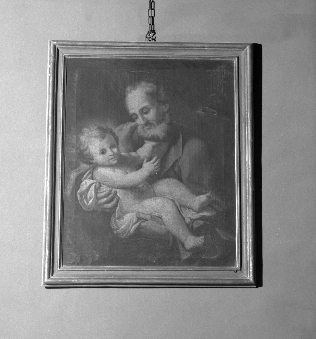 San Giuseppe e Gesù Bambino (dipinto, opera isolata) - bottega toscana (primo quarto sec. XVIII)