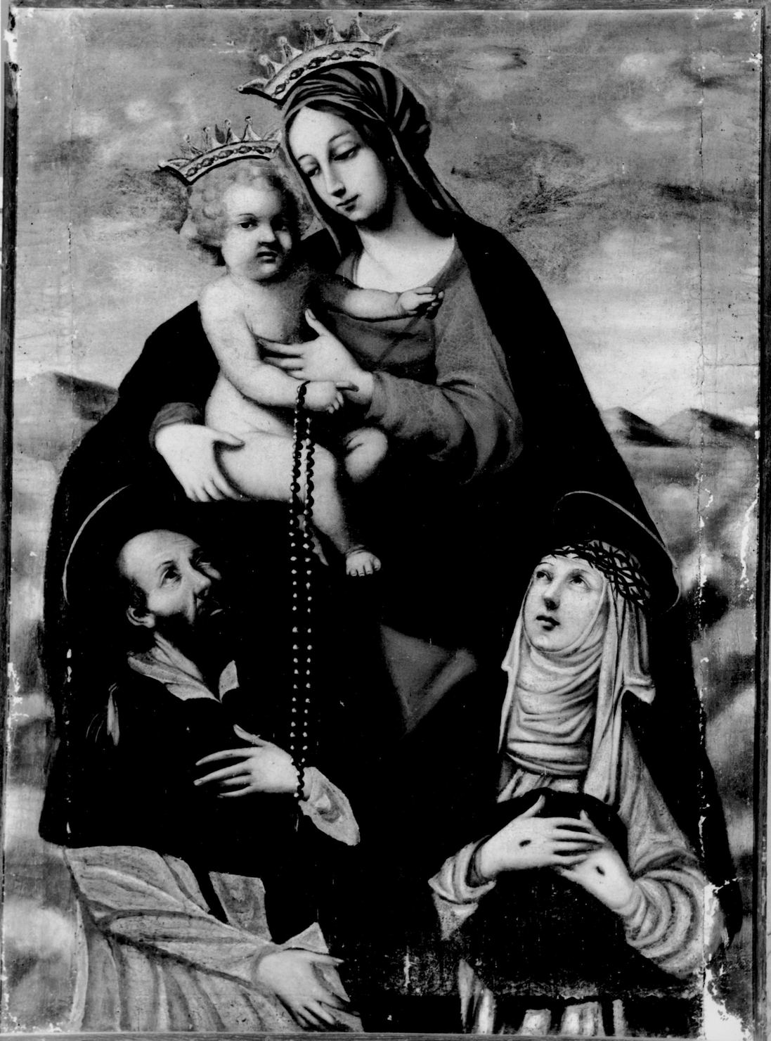 Madonna con Bambino e Santi (dipinto, opera isolata) - bottega toscana (prima metà sec. XVIII)