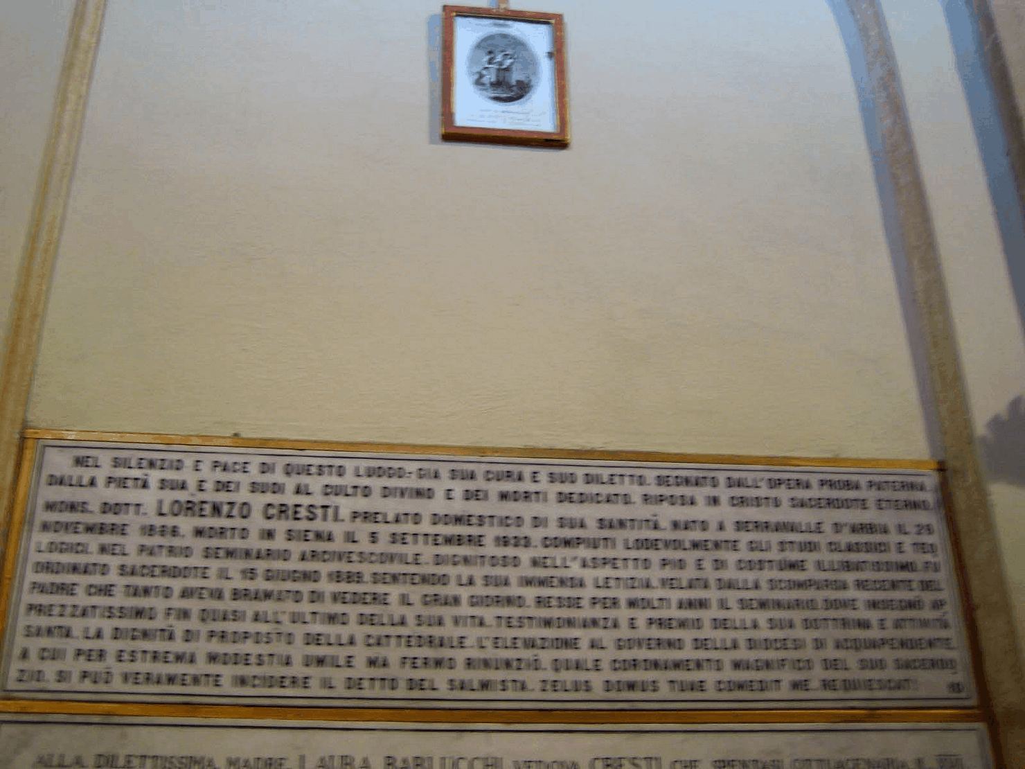 lapide tombale, insieme - bottega senese (sec. XX)