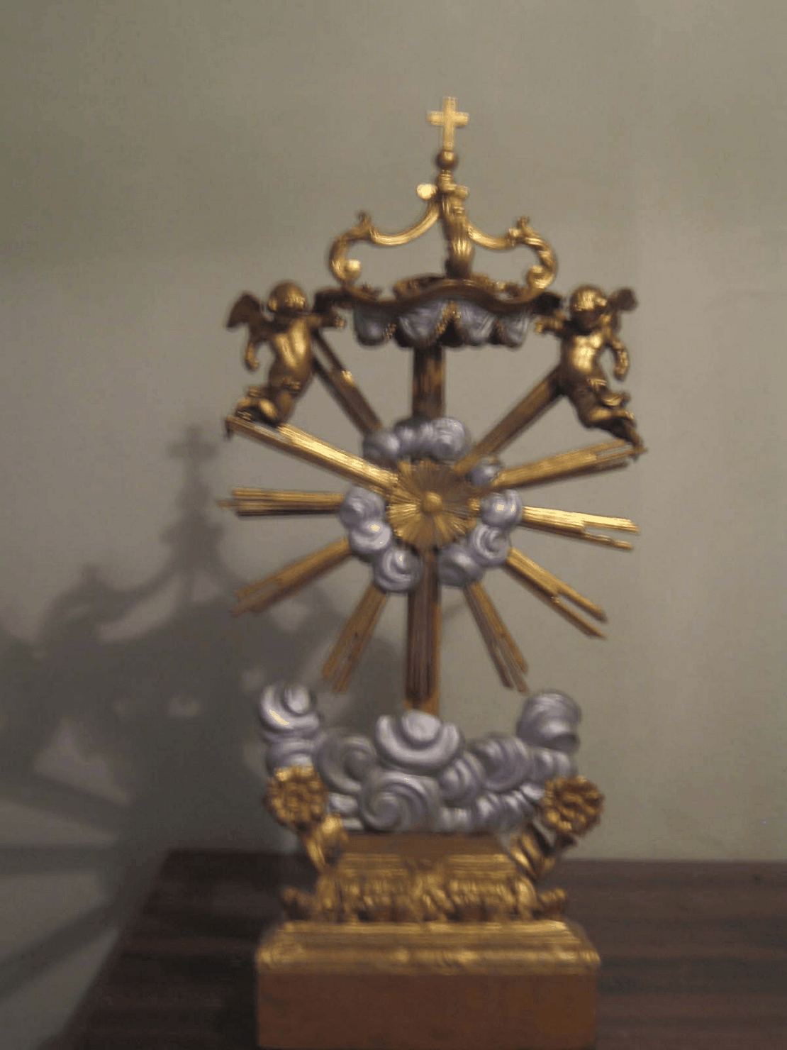 tronetto per esposizione eucaristica - bottega senese (metà sec. XIX)