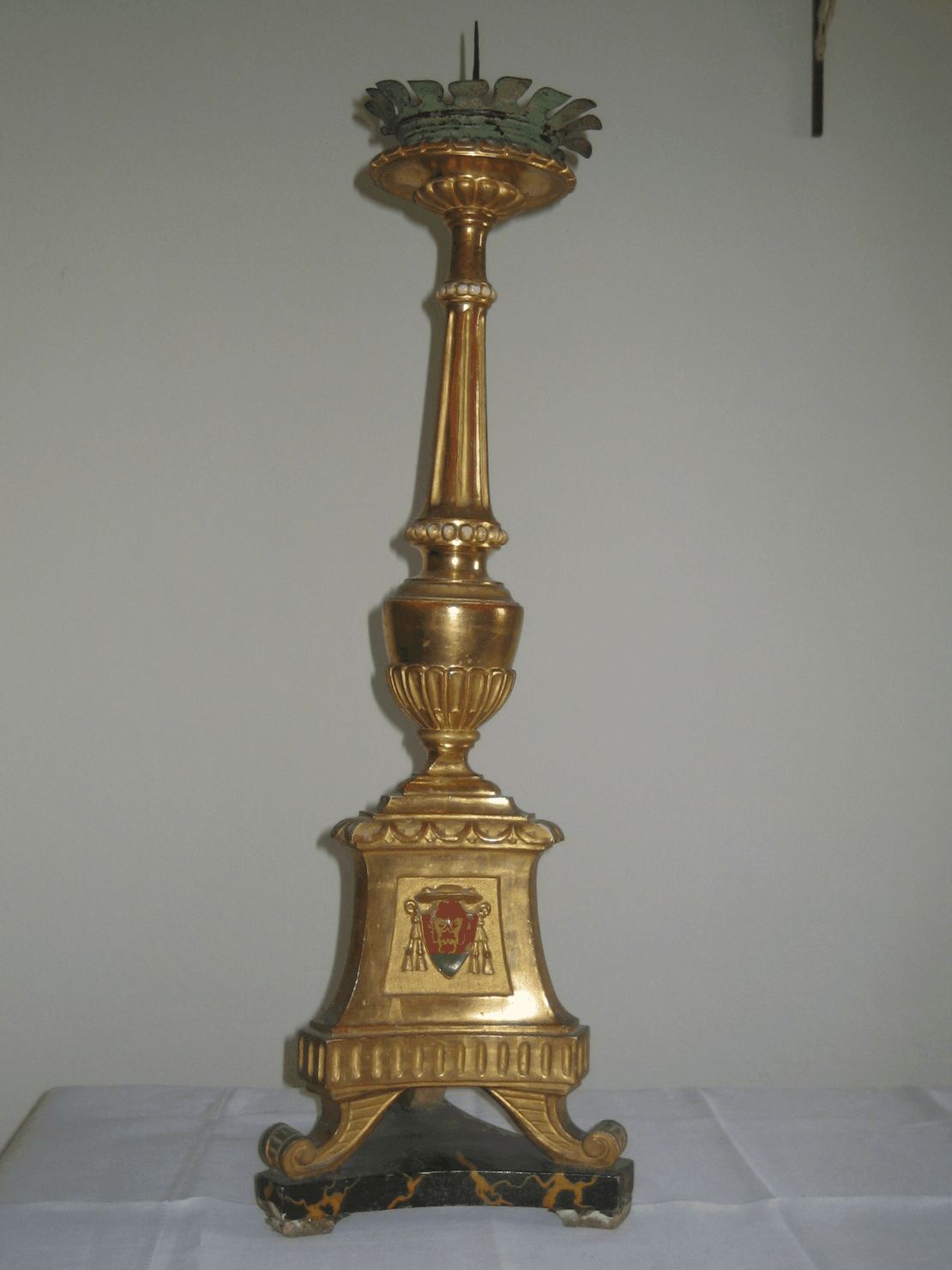 candeliere d'altare, serie - bottega toscana (sec. XIX)