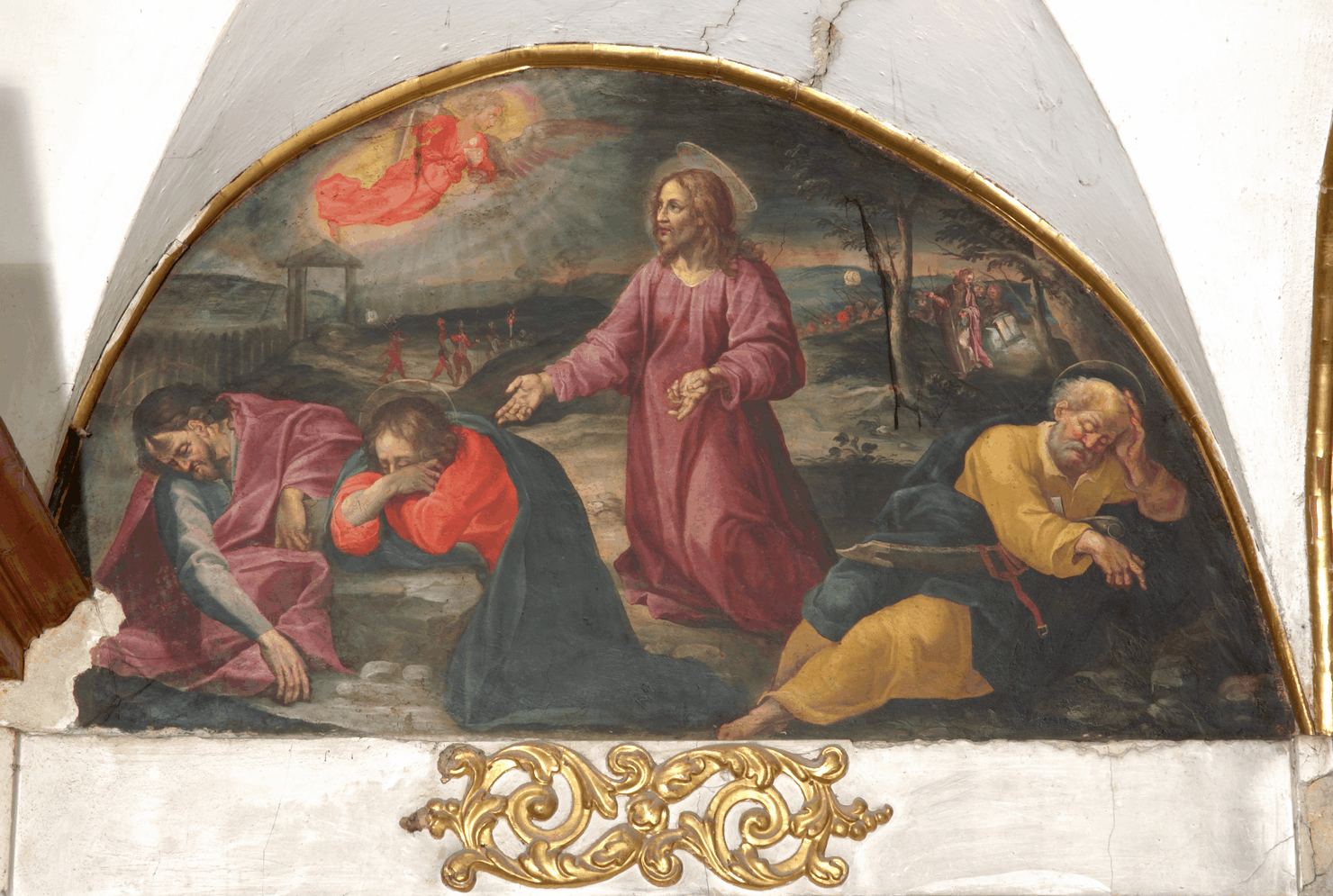orazione di Cristo nell'orto di Getsemani (dipinto) di Salimbeni Simondio (prima metà sec. XVII)