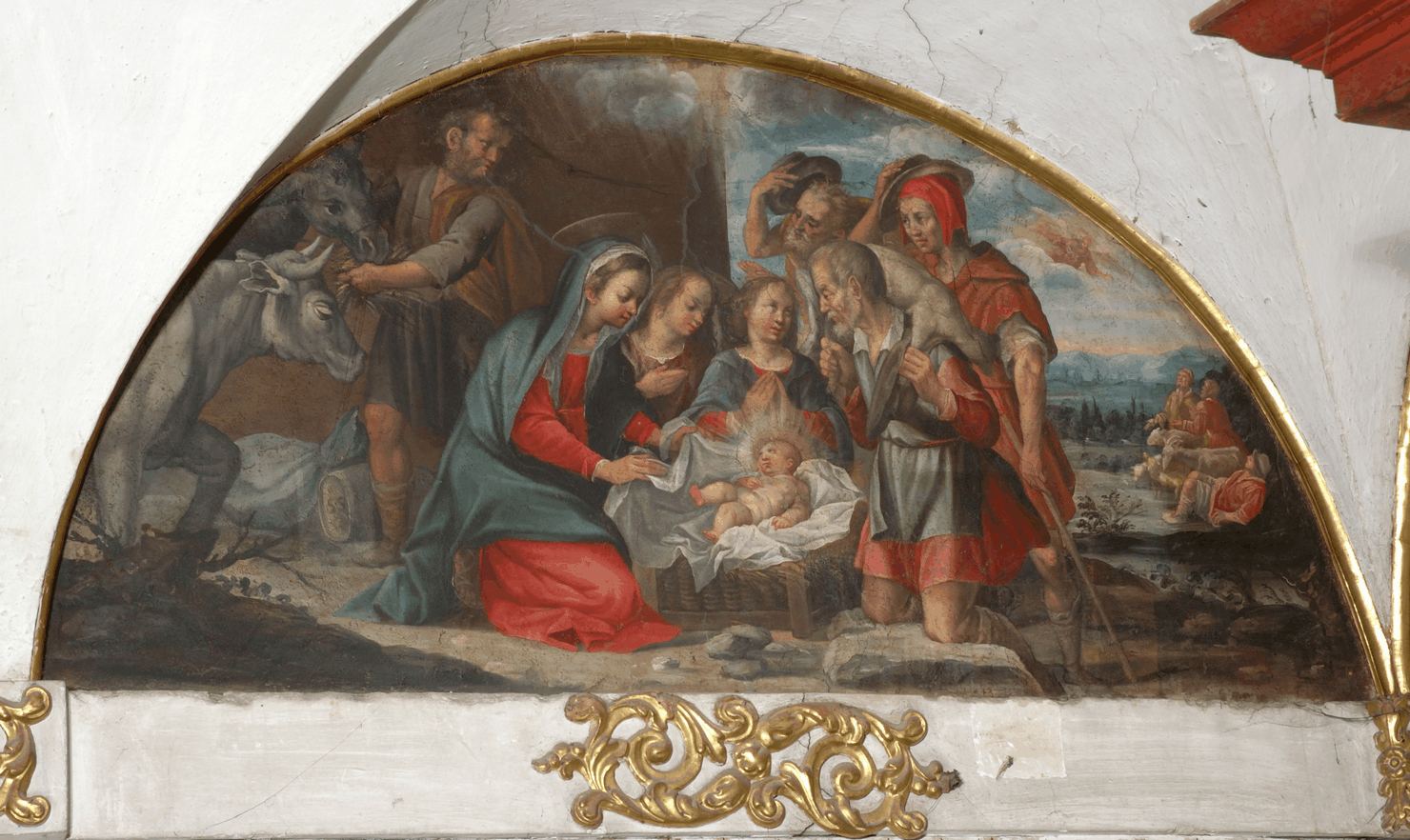 adorazione dei pastori (dipinto) di Salimbeni Simondio (prima metà sec. XVII)