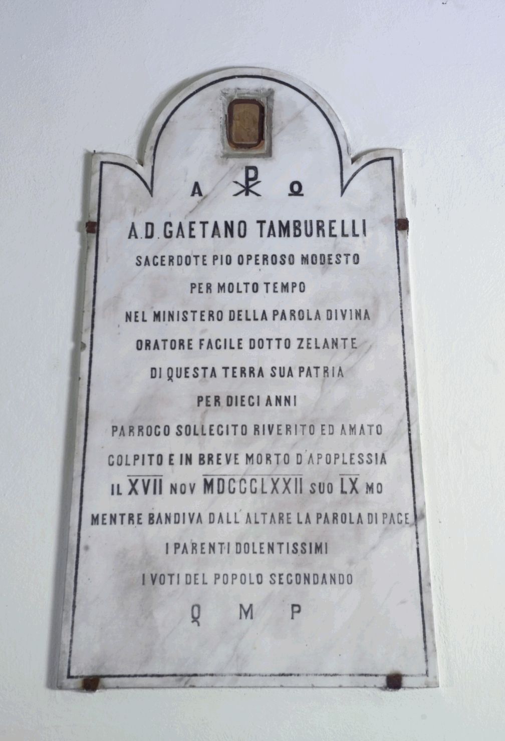 lapide commemorativa - bottega toscana (sec. XIX)