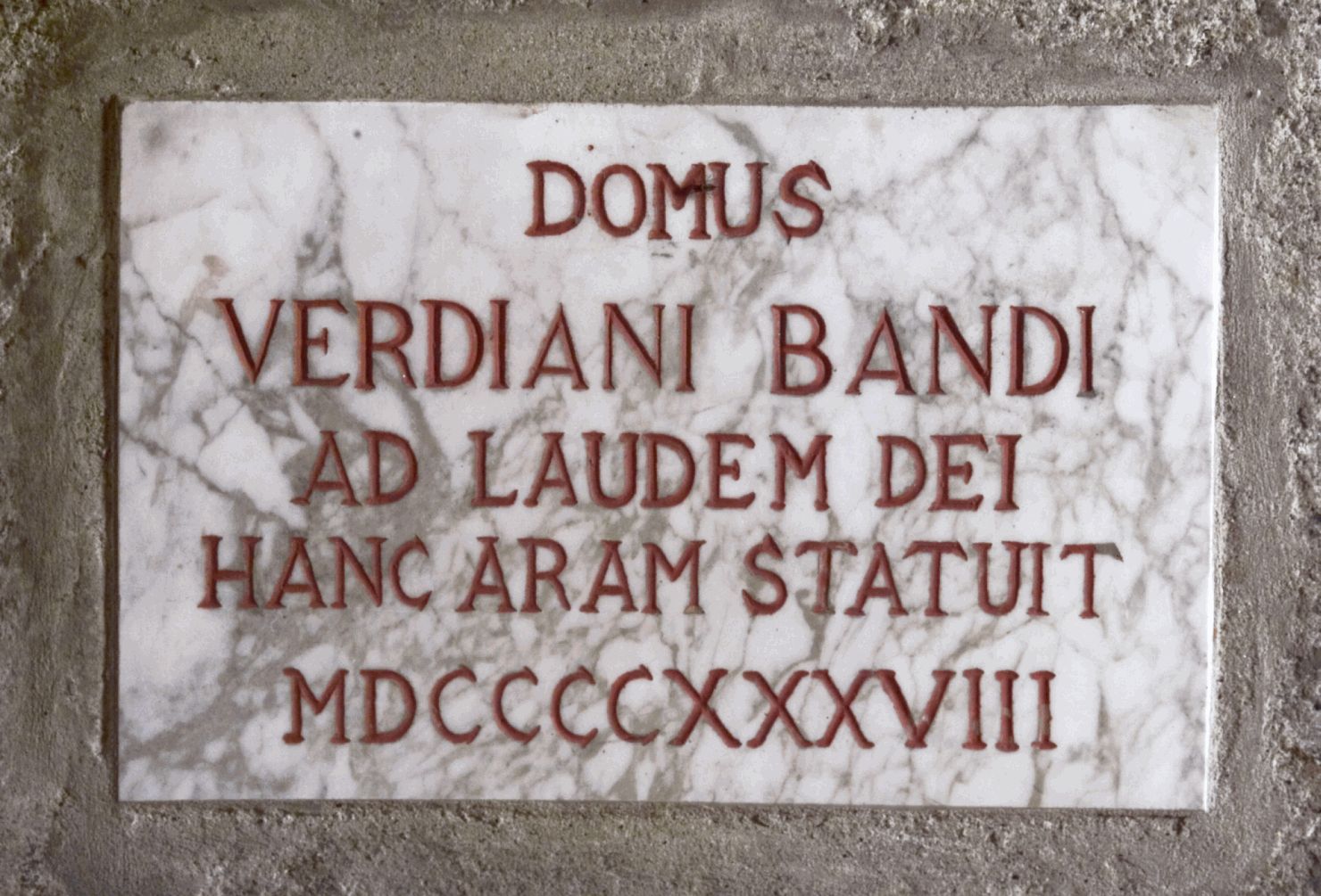 lapide documentaria - bottega toscana (sec. XX)