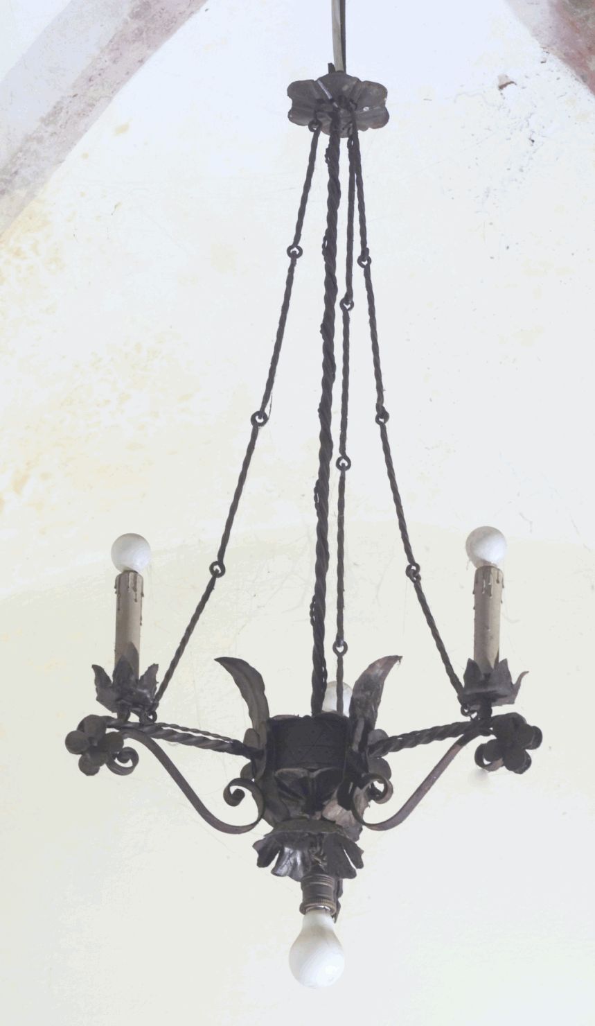 lampadario, serie - produzione toscana (fine/inizio secc. XIX/ XX)