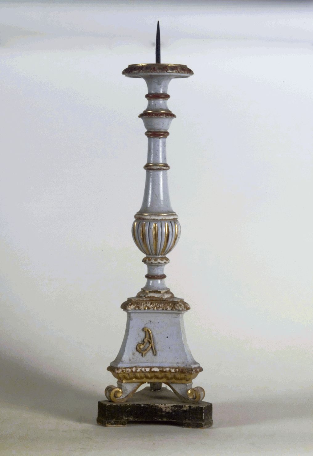 candeliere d'altare, serie - bottega toscana (seconda metà sec. XIX)