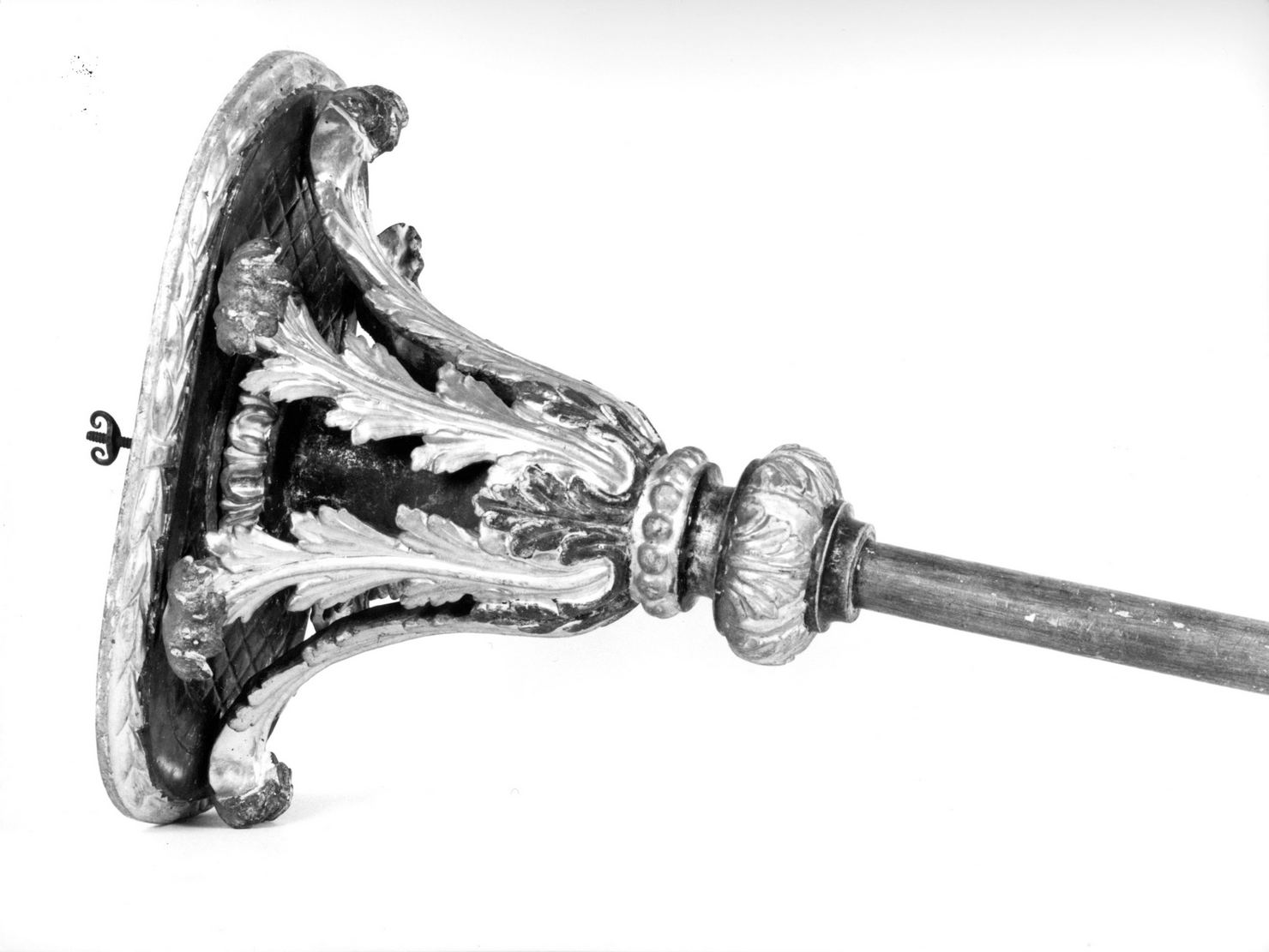 mazza processionale - bottega senese (sec. XVIII)