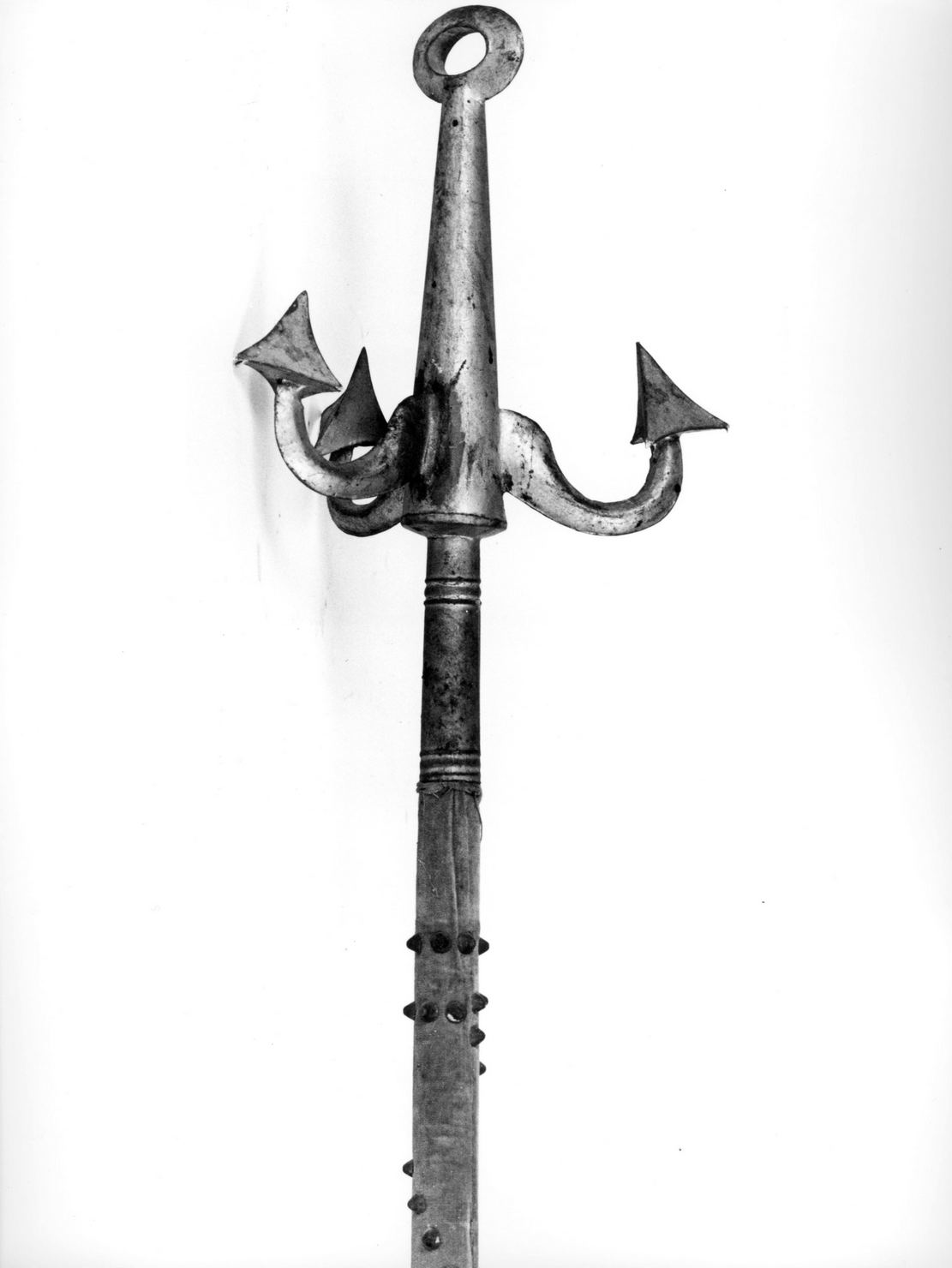 mazza processionale - bottega senese (seconda metà sec. XIX)