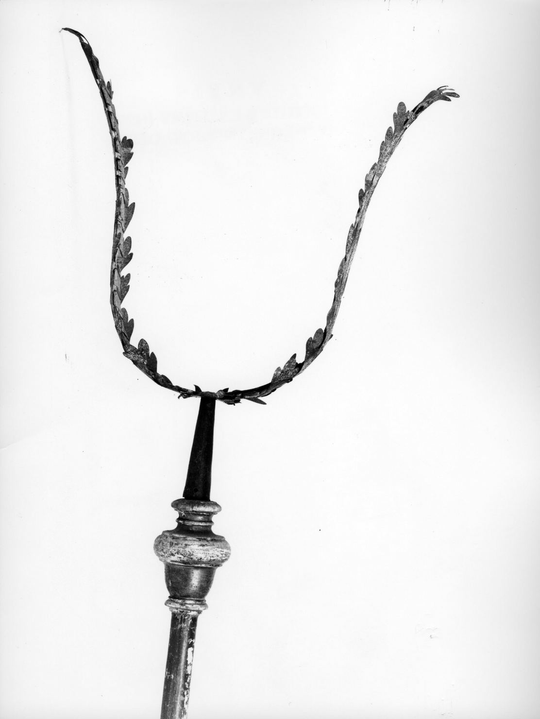 mazza processionale, serie - bottega senese (prima metà sec. XIX)