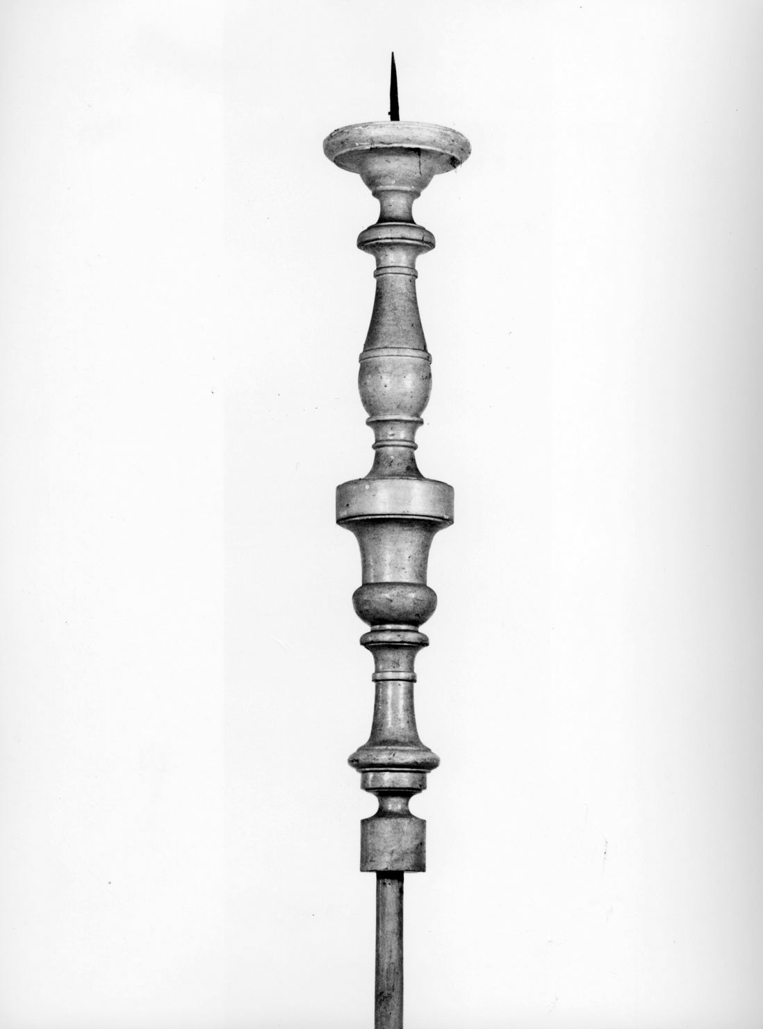 mazza processionale - bottega senese (seconda metà sec. XIX)