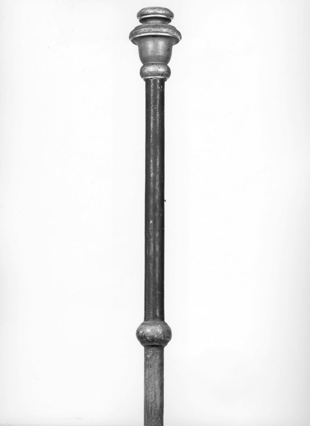 mazza processionale, serie - bottega senese (seconda metà sec. XIX)