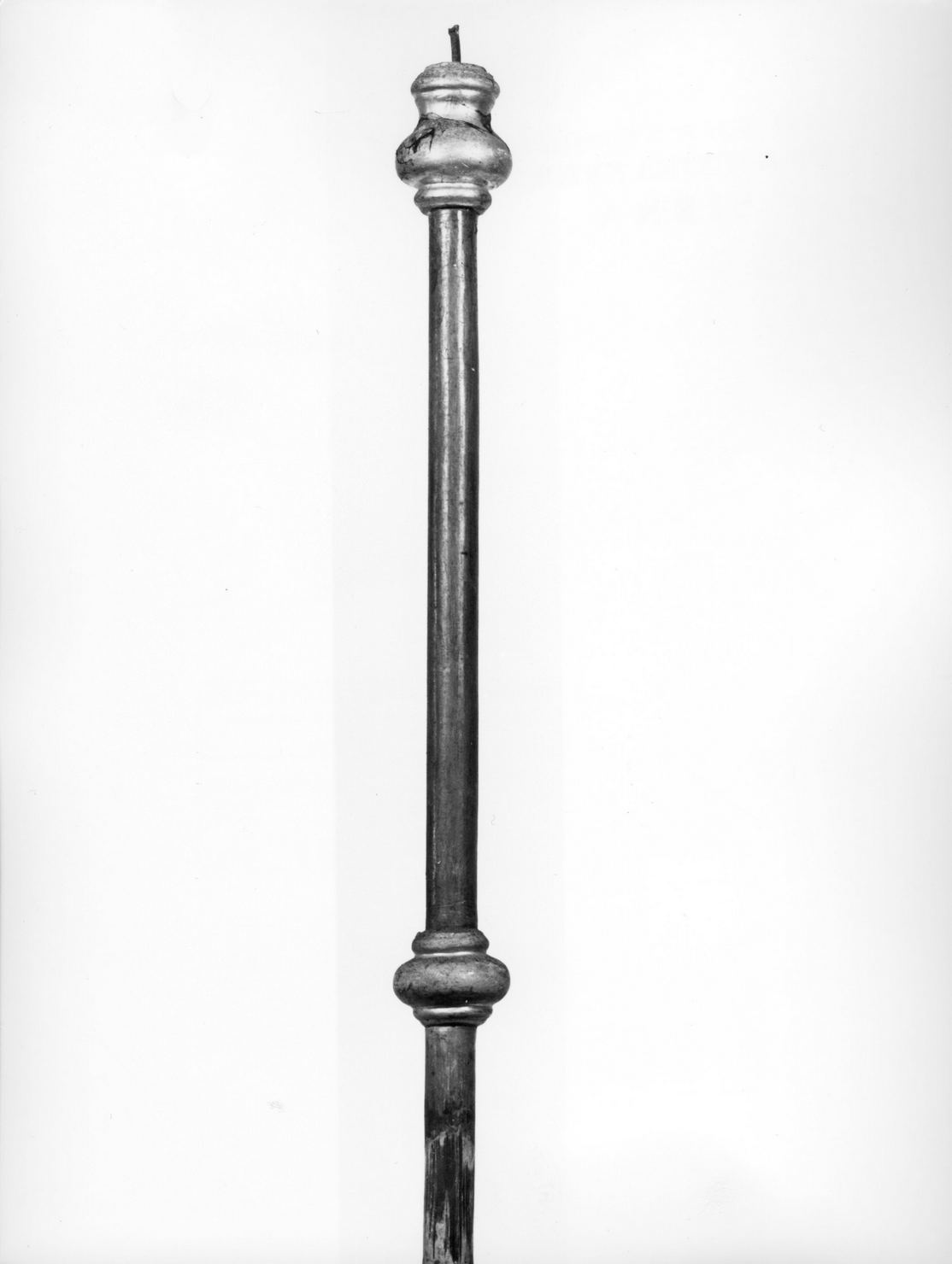 mazza processionale - bottega senese (seconda metà sec. XIX)