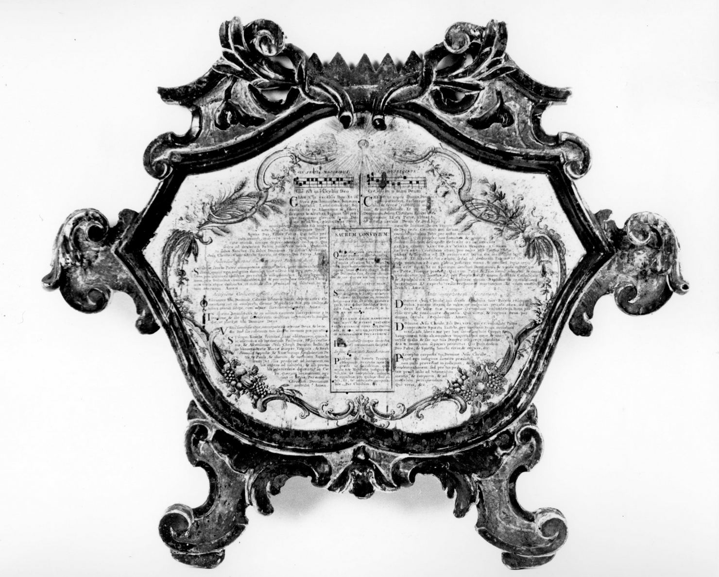 cartagloria - bottega senese (metà sec. XVIII)