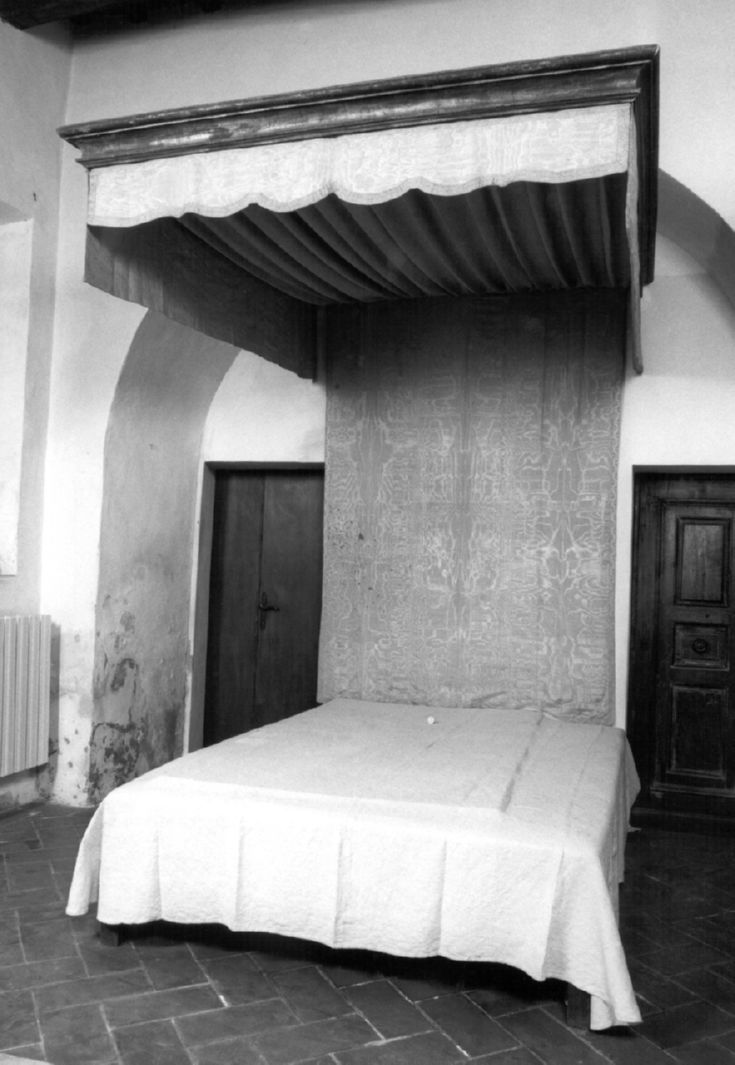 letto - a baldacchino - bottega toscana (seconda metà sec. XVIII)
