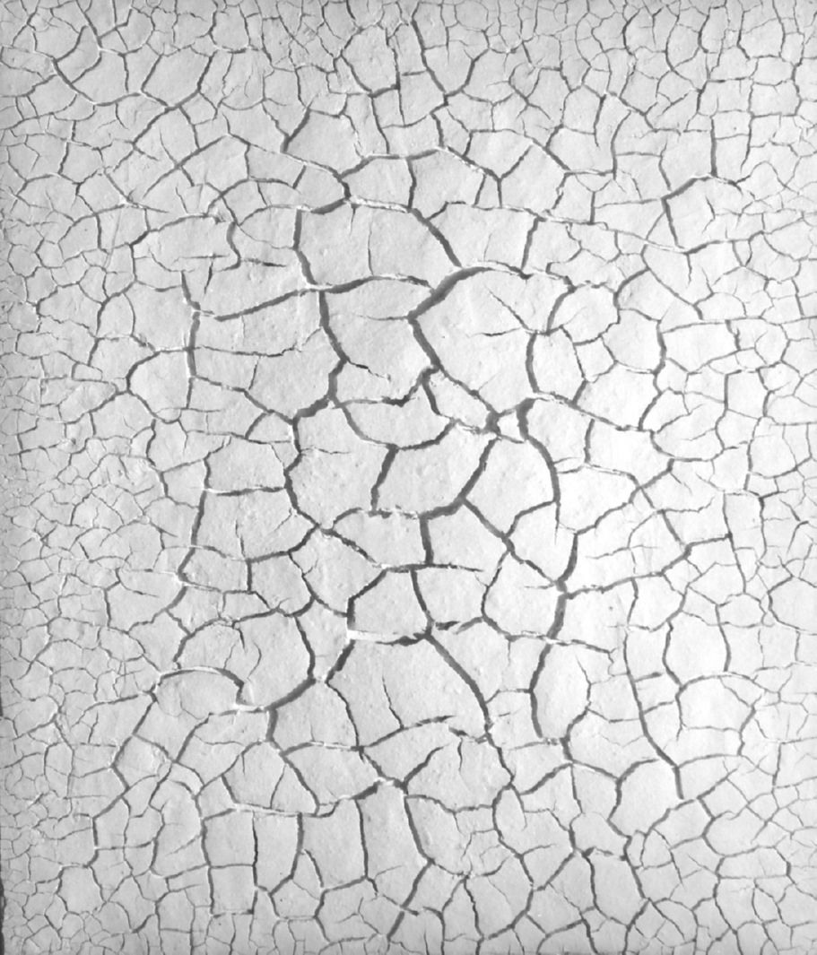 cretto, composizione astratta (dipinto) di Burri Alberto (sec. XX)