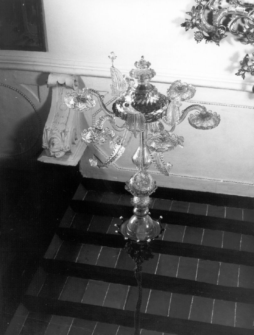 lampadario - a bracci - manifattura veneziana (secc. XIX/ XX)