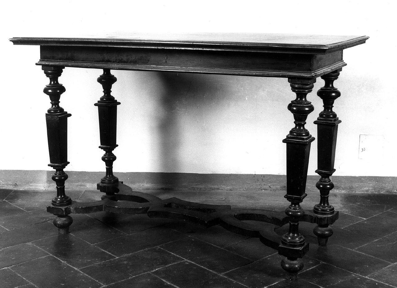 motivo decorativo geometrico (tavolo) - bottega toscana (secc. XVII/ XVIII)