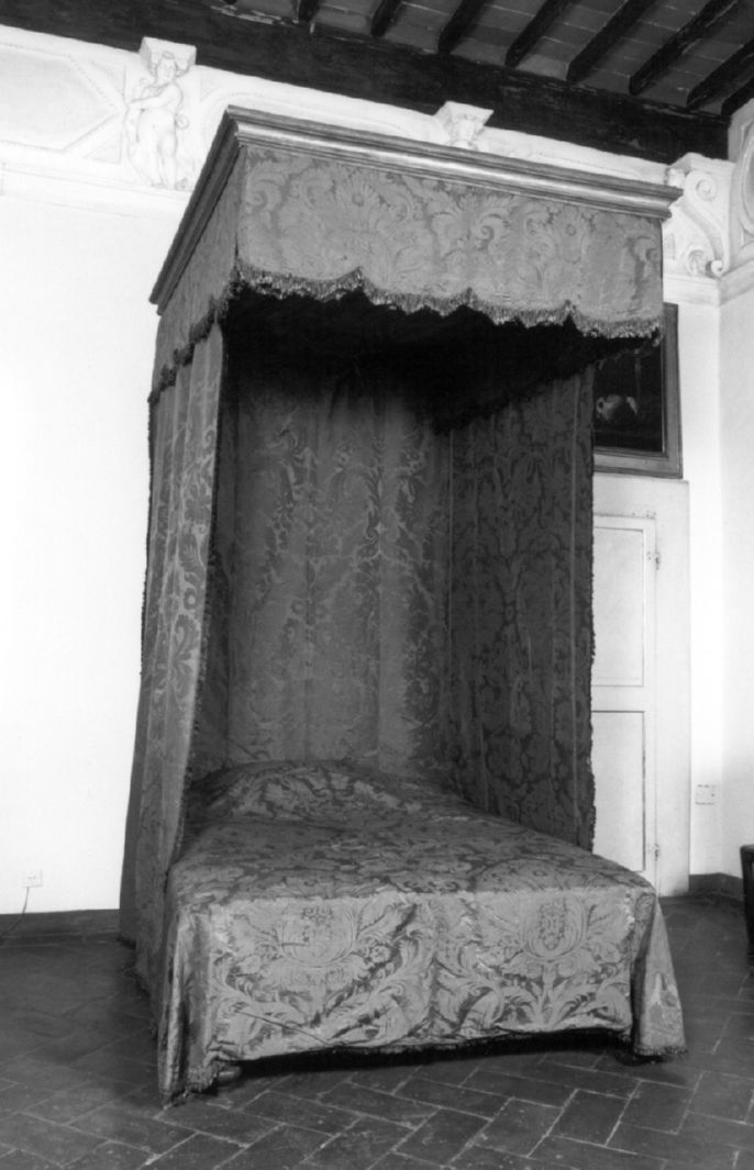 letto - a baldacchino - bottega italiana (secc. XVIII/ XIX)