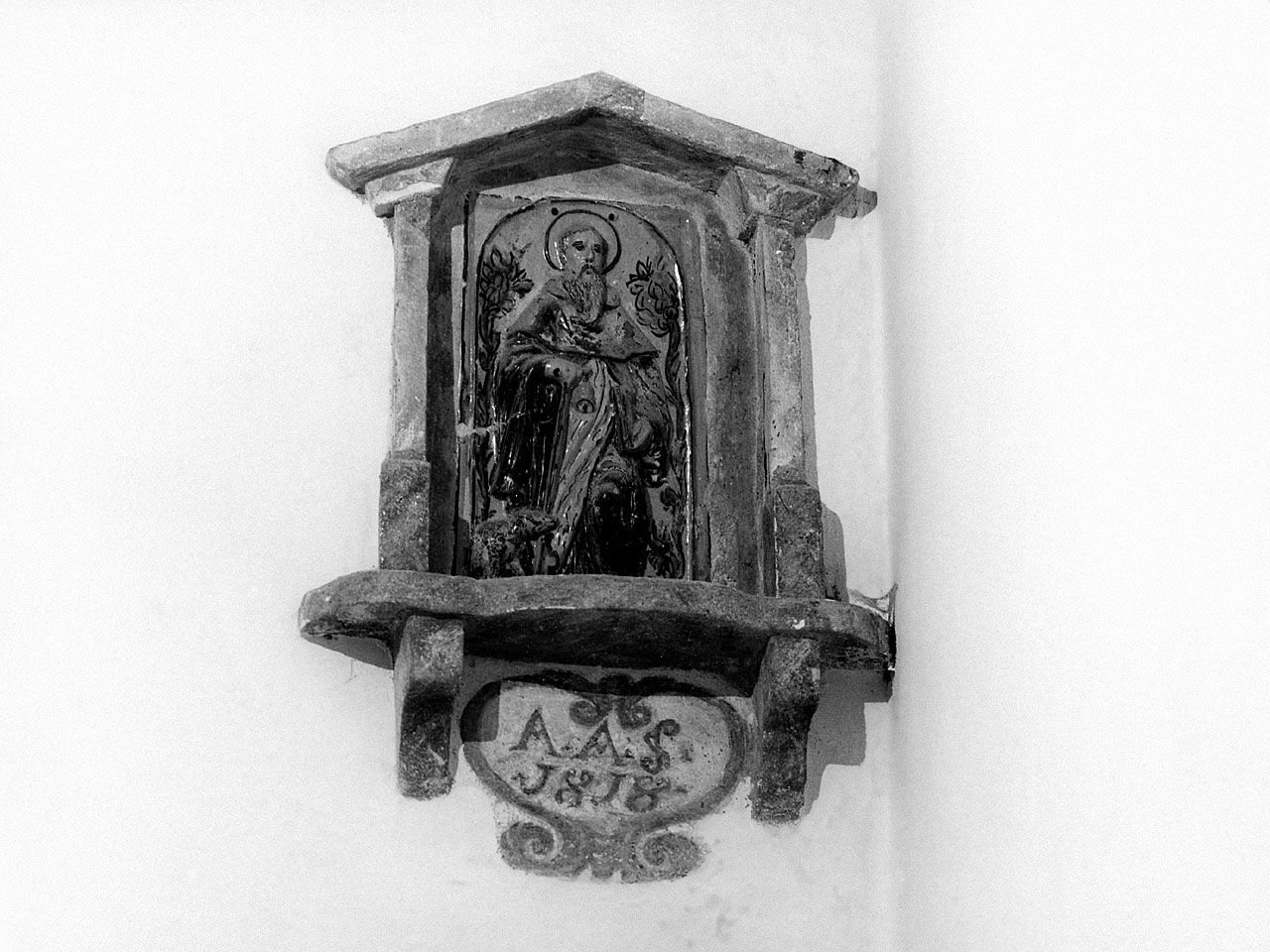 Sant'Antonio Abate (rilievo) - manifattura toscana (sec. XIX)