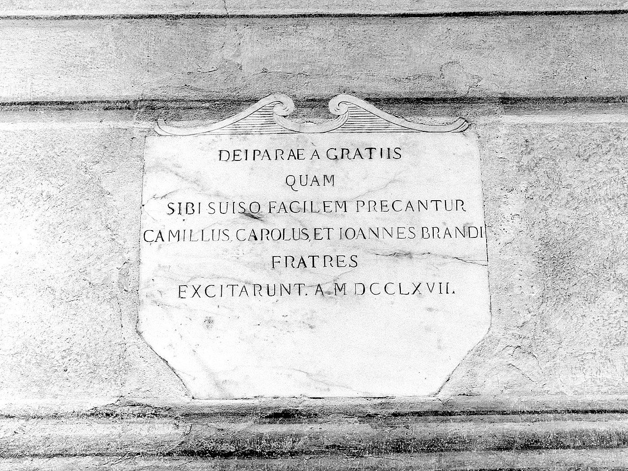 lapide - bottega toscana (sec. XVIII)