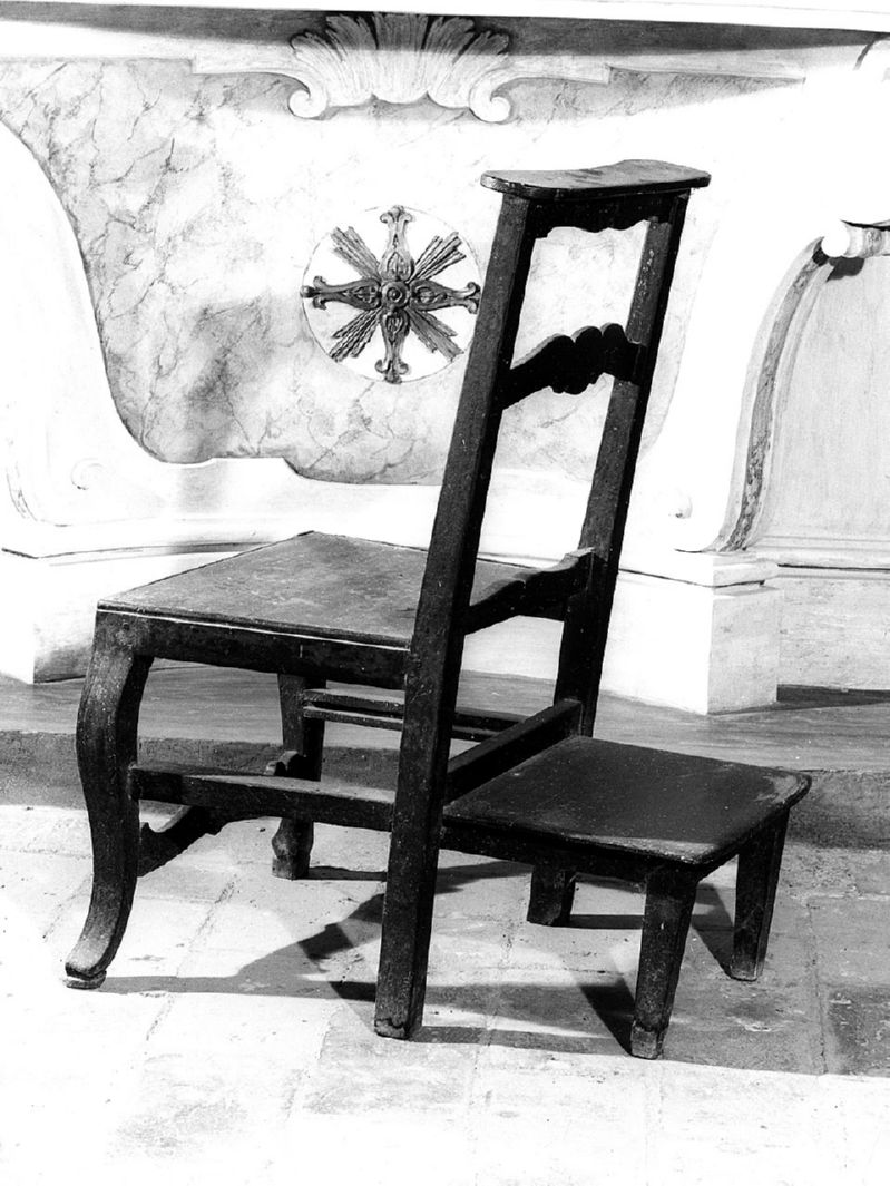 sedia-inginocchiatoio - bottega toscana (seconda metà sec. XVIII)