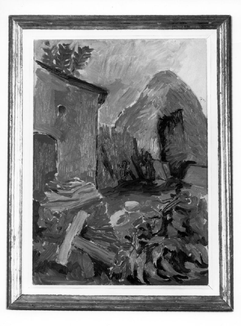 paesaggio campestre, scena campestre (dipinto) di Guttuso Renato (sec. XX)