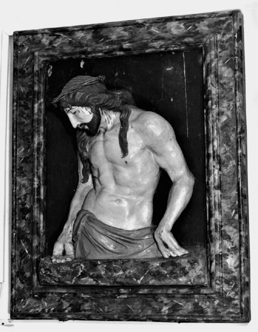 Cristo in pietà (rilievo) - ambito senese (sec. XVIII)