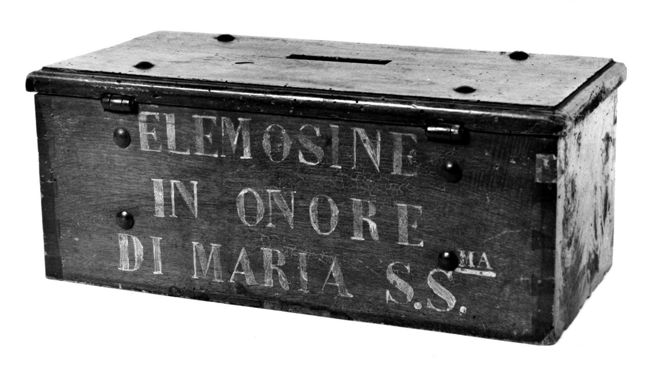 cassetta per elemosine - produzione senese (sec. XIX)
