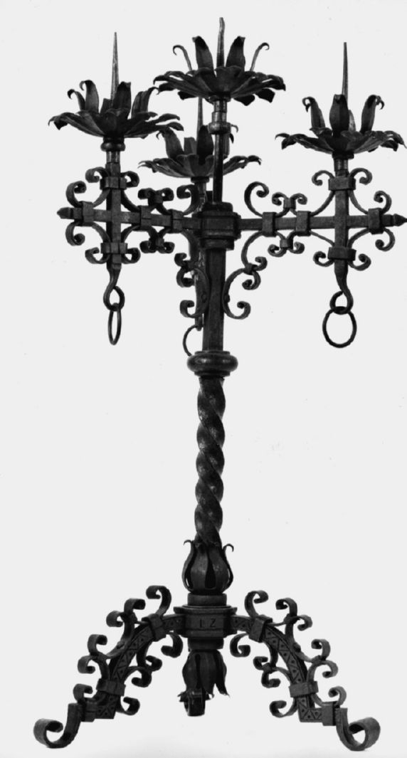 candelabro, serie di Zalaffi Luciano (primo quarto sec. XX)