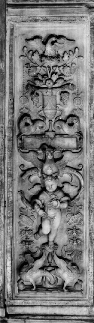 motivi decorativi a grottesche (altare maggiore, complesso decorativo) di Fucci Lorenzo di Mariano detto Marrina, Cioli Michele detto Michele da Settignano (sec. XVI)