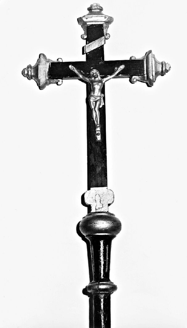 Cristo crocifisso (croce processionale) - produzione toscana (sec. XIX)