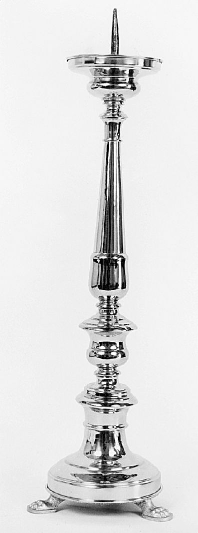 candeliere d'altare, serie - produzione italiana (prima metà sec. XX)