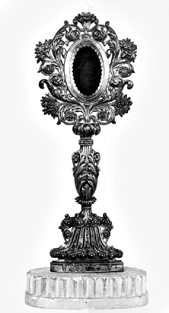 reliquiario - a ostensorio, insieme - produzione toscana (sec. XIX)