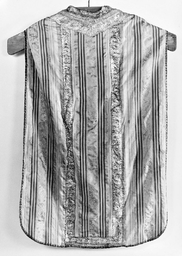 motivi decorativi geometrici (pianeta, elemento d'insieme) - manifattura italiana (ultimo quarto sec. XVIII)