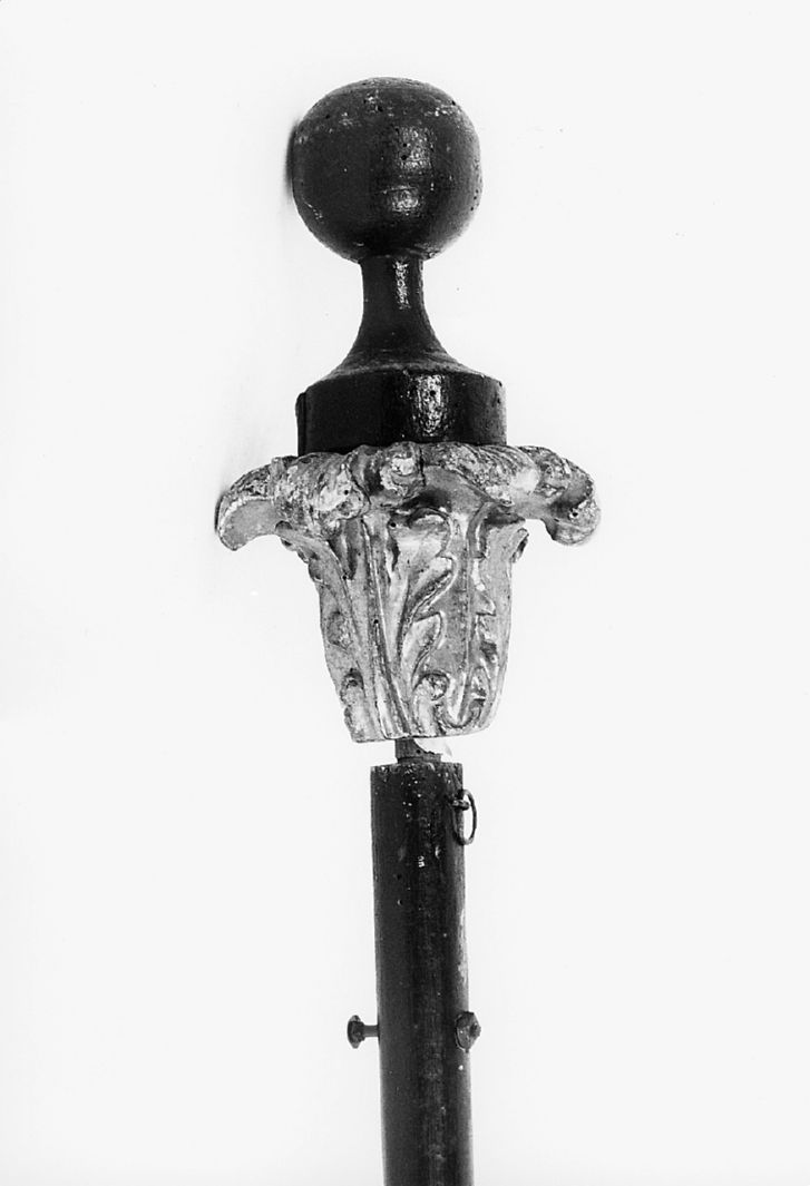 asta di baldacchino processionale, serie - produzione toscana (prima metà sec. XIX)
