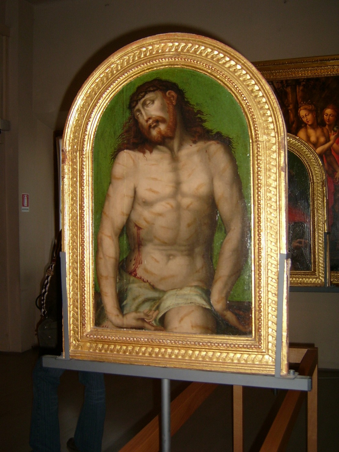 Cristo in pietà (dipinto) di Bigio Marco (prima metà sec. XVI)
