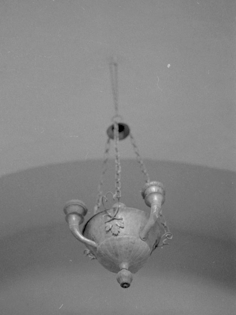 lampada pensile a vaso - bottega toscana (prima metà sec. XIX)