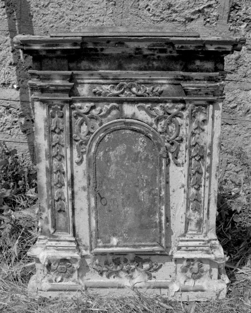 tabernacolo - a frontale architettonico - bottega toscana (sec. XVIII)