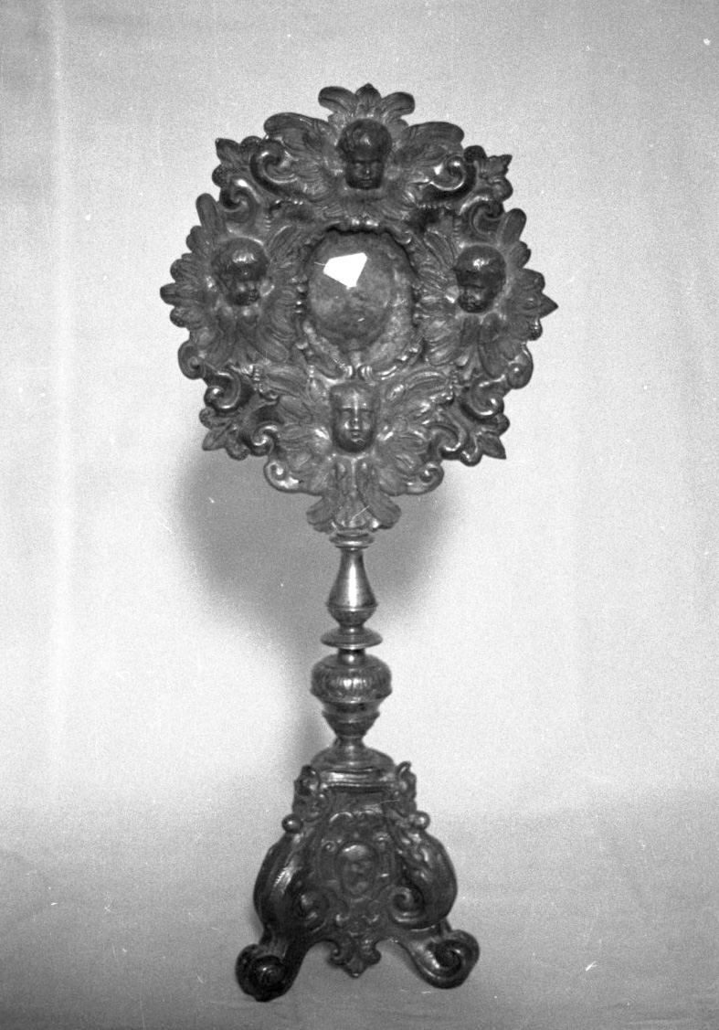 reliquiario - a ostensorio - bottega toscana (prima metà sec. XVIII)