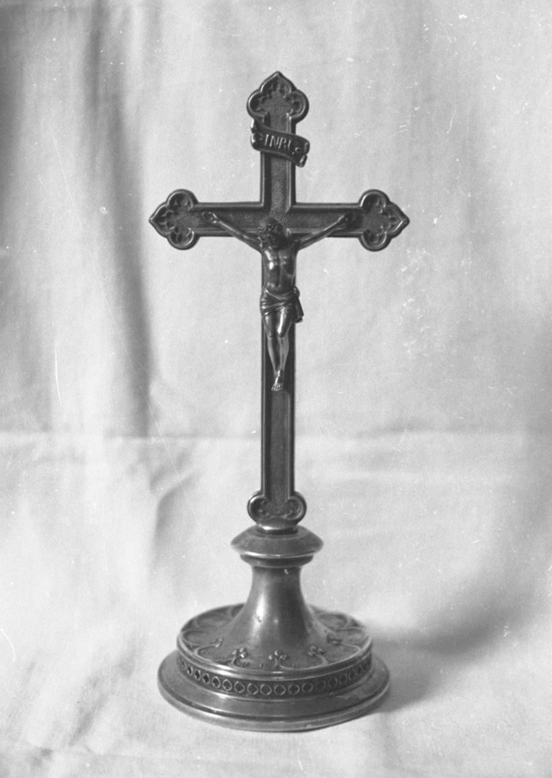 Cristo crocifisso (croce da tavolo) - bottega toscana (secc. XIX/ XX)