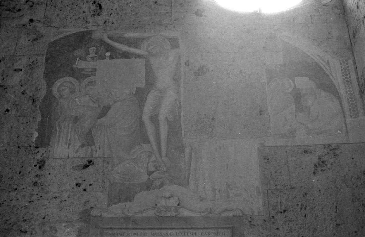 crocifissione (dipinto, frammento) - ambito senese (sec. XIV)