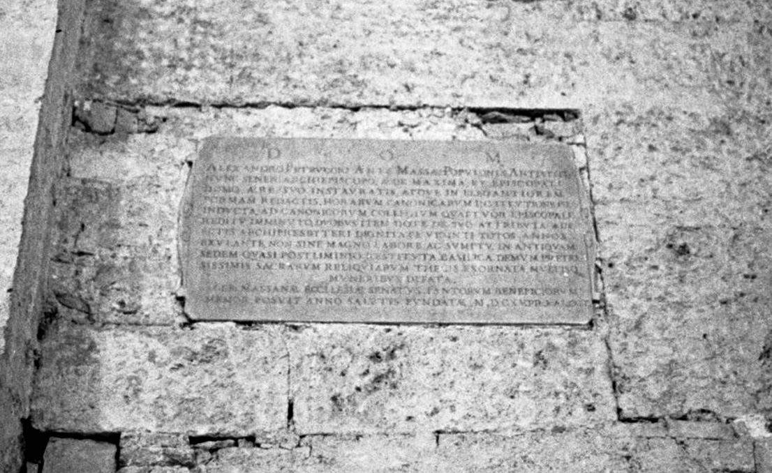 lapide commemorativa - bottega toscana (sec. XVII)