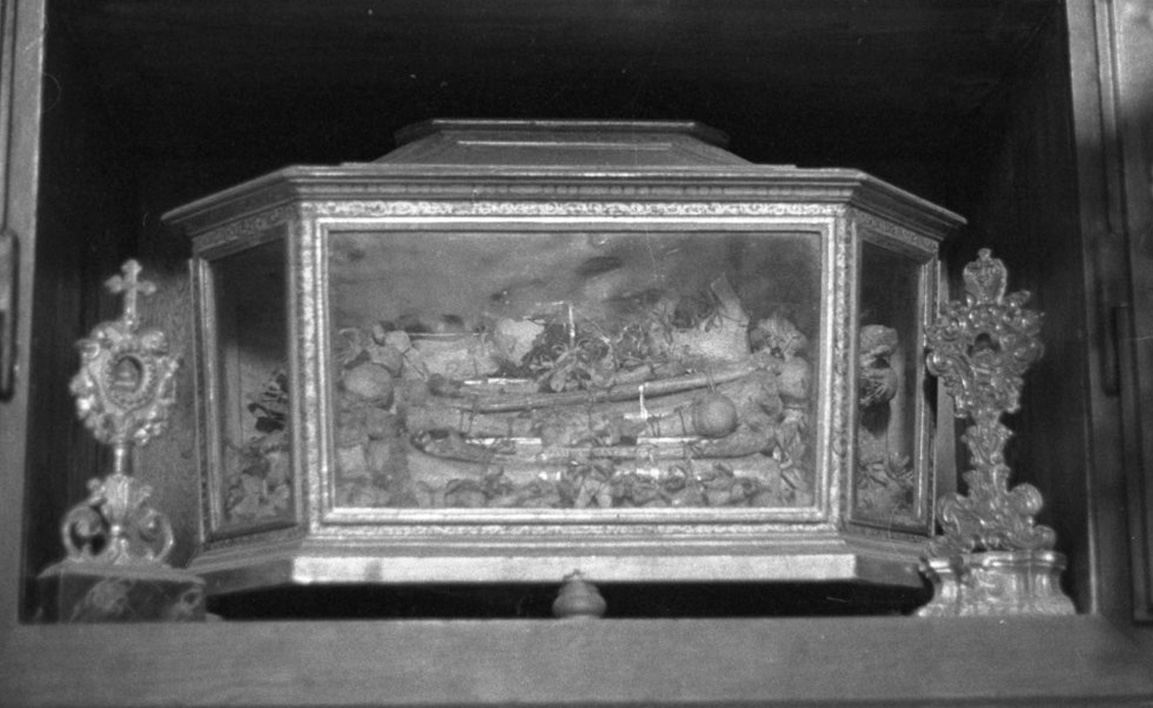 reliquiario a teca - a urna - bottega toscana (sec. XVIII)