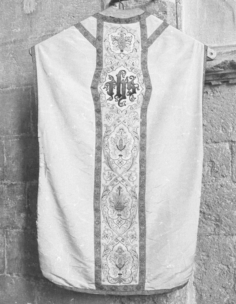 monogramma cristologico (pianeta) - manifattura toscana (sec. XVIII)